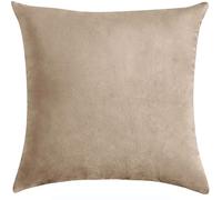 SWJ-swjssb Velvet Decorative Throw Pillow Covers 18x18 Inch,Cushion Covers 45 X 45 CM，Soft Square Cushion Cases With Zipper Modern Interior Washable Pillowcase，for Sofa Bed Car(Camel)