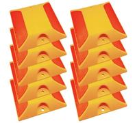 SWJLR 10 Pack 4 by 4 inch Road Reflectors Street Pavement and Asphalt Stud Markers, Driveway Reflectors for Speed Bumps, Sidewalks, Crosswalks, Highways and Driveways