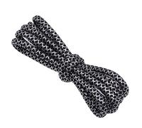 Swjubmc 1 Pair Shoe Laces Width 4.5mm Round Gold Metal Wire