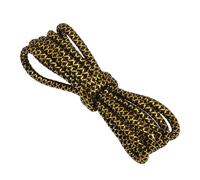Swjubmc 1 Pair Shoe Laces Width 4.5mm Round Gold Metal Wire
