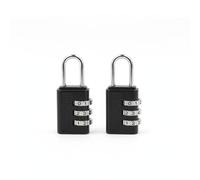 SWL 2 Pack 3-Digit Combination Padlock - Keyless Resettable Gym Locker Padlock for Lockers, School, Travel & Sports Bags | Strong Metal Combination Lock for Gym, Luggage & Storage Security