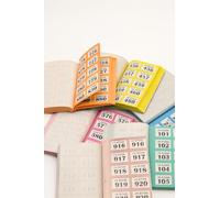 SWL Cloakroom Tickets 1-1000 - 5 Book | Numbered Raffle Tickets with Security Code | Tear-Off Duplicate Stubs | for Events, Coat Check, Tombola & Fundraisers