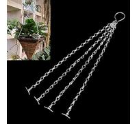SWL-seller UK Stock 3x Easy Fill Spare Replacement 4 Strand Chains For 14" Hanging Basket