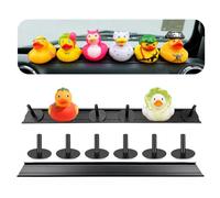 SWLOR Aluminum Duck Holder for Jeep,Adjustable Duck Plugs for Jeep Dashboard,Holds up to 12 Ducks,Duck Display(Excluding Rubber Duck)