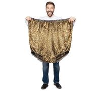 SWNTN Granny Panties Big Undies Gag Gift Funny Big Underwear Mama Undies Plus Size White Elephant Joke Gift for Women Men, Gradient Leopard, One Size Plus Extra Tall