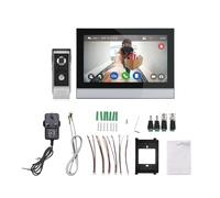 Swokely 1080P Wireless Video Doorbell Camera with Monitor TY APP WiFi 7 Inch Touch Screen Video Door Phone Camera Kits Dual-Way Intercom Electronic Photo Frame Function 8 Language