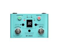 Swokely Looper Pedal Drum Machine Guitar Pedal [placeholder] 2 in 1 Looper 30 Drums 4 Loops 11 Min Recording USB WAV Import Export with Accurate Tuner for Performance (With speed adjustment)