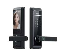 Swokely TY Smart Lock Fingerprint Password Card Key Unlocking Methods WiFi Indoor Outdoor Security 3050 Lock Modern for 38-120mm Thickness Office Home Bedroom Door