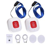 Swokely WiFi Emergency Call Button Mini Portable Emergency Button Rechargeable Wireless WiFi Pager Nurse Alert Button Support 2.4G Wi-Fi Alarm Push Shared by Multiple People App Mobile Phone Control