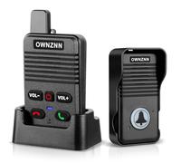 Swokely Wireless Doorbell Intercom Rechargeable Smart Intercom Doorbells for Home Real-Time Two-Way Communication 8 Volume Levels Long Distance Waterproof Electronic Doorbell Chime for Home Office