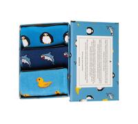 Swole Panda Animal Sock Box - 3 Pairs Of Bamboo Socks (his) - S (28-31" / 71-79cm)
