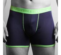 Swole Panda Bamboo Boxers - Navy / Green Band - L (34-36" / 86-92cm)