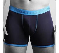 SWOLE PANDA Bamboo Boxers, Perfected for Comfort - Navy & Blue - XL (36-40" / 92-102cm)