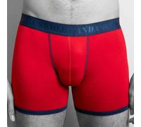 Swole Panda Bamboo Boxers - Red / Blue Band - S (26-30" / 66-76cm)