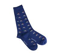 Swole Panda Mens Bicycle Bamboo Socks - Blue - 7-11