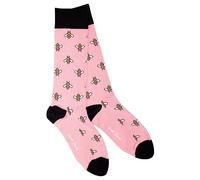 Swole Panda Bamboo Socks UK7-11 - Bumble Bee Pink Socks