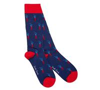 Swole Panda Mens Golfer Bamboo Socks - Navy - 7-11