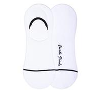 SWOLE PANDA Bamboo Socks UK7-11 - White Mens No Show Socks