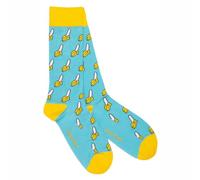 Swole Panda Banana Design Socks, Light Blue, UK 4-7, Bamboo