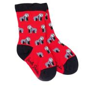SWOLE PANDA Kids Bamboo Crew Socks - Gorilla, Red 4-6 Years Size UK 9-12 Kids