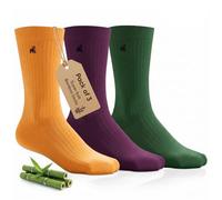 SWOLE PANDA | Luxury Super Soft Bamboo Socks For Men, 3 Pack Gift Box, Size 7-11