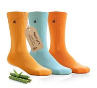 SWOLE PANDA | Luxury Super Soft Bamboo Socks For Men, 3 Pack Gift Box, Size 7-11