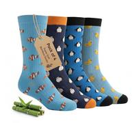 SWOLE PANDA | Luxury Super Soft Bamboo Socks For Men and Women, 4 Pairs