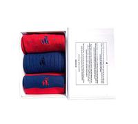 SWOLE PANDA | Luxury Super Soft Bamboo Socks For Men, Blue & Red Box, 3 Pack Gift Box, Size 7-11