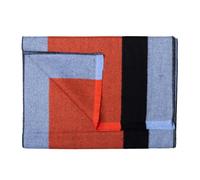 Swole Panda Orange & Blue Stripe Bamboo Scarf