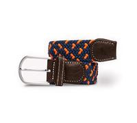 Swole Panda Recycled Woven Adjustable Belt Medium - Navy & Orange Spot