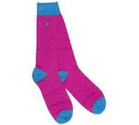 Swole Panda Spotted Blue Bamboo Socks - UK 4-7