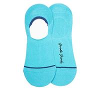 SWOLE PANDA Trainer Mens Bamboo Neon Blue No Show Liner Socks 7-11