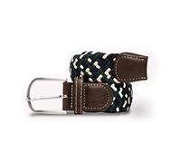 SWOLE PANDA Unisex Elastic Woven Belt, Navy Green ZigZag