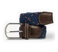 Swole Panda Woven Belt - Navy & Orange Dot - S (28-31" / 71-79cm)
