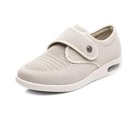 Swollen Feet Shoes, Indoor Outdoor Leisure Sneakers, Women Extra Wide Width Shoes, Lightweight Breathable Adjustable Closures Swollen Feet Arthritis Orthopedic Footwear,37