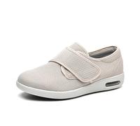 Swollen Feet Shoes, Indoor Outdoor Leisure Sneakers, Women Extra Wide Width Shoes, Lightweight Breathable Adjustable Closures Swollen Feet Arthritis Orthopedic Footwear,45