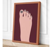Swollen Foot Study Minimalist Canvas Wall Art Print 24x16 Inch (61 x 41 cm)