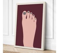 Swollen Foot Study Minimalist Canvas Wall Art Print 24x16 Inch (61 x 41 cm)