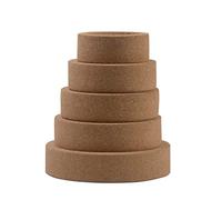 SWONES Laboratory Flask Cork Stand - Lab Flask Support Cork Stand,Cork Flask Holder,Mat Ring Holder for Round Bottom Flasks,5 Sizes for 10ml-2000ml Flasks (80mm/3.15in-140mm/5.51in, 5)