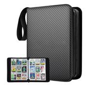 SWoob Card Binder 9 Pocket with 50 Removable Card Sleeves Clear 900 Pockets Photocard Binder with Zipper Album Folder for Kids Adult Collectors Gift