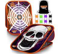 Swooc Games - Haunted Toss™ | Halloween Games for Kids | 2-in-1 Bean Bag Toss Game for Kids | 5-Second Setup | Spooky Halloween Party Games | Fall Bean Bag Toss Fun | Outside Party Activities