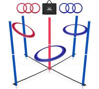 SWOOC Games - King Toss™ | Giant Ring Toss Game for Kids and Adults (4ft x 4ft) | Weatherproof Giant Outdoor Games for Adults and Family | Backyard Activities | Outside Yard & Lawn Game | Beach Fun