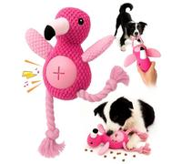 Swooflia Dog Puzzle Toy - Enrichment Interactive Squeaky Rope Toys to Keep Them Busy, Plush Cute Teething Clean tug of war for Small Medium and Large Dogs Crinkle Puppy Chew Toy for Treat and Playing
