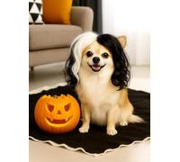 Swooflia Goth Halloween Dog Wig for Large Medium Breed Dogs