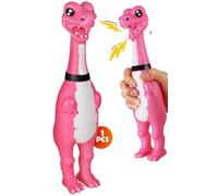 Swooflia Rubber Chicken Screaming Toy - Dinosaur Giant Squeaky Chicken 12" Prank Funny Rubber Dog Toy Novelty Party Gag Gifts for Adults & Dogs (1-Pack)