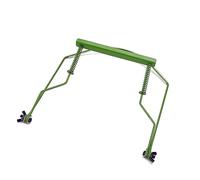 SWOOMEY 10holes Harmonica Neck Holder Metal Frame Harp Rack Lightweight Comfortable Accessory for Hands Playing Compatible Various Harmonicas Green