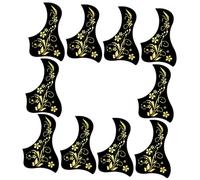 SWOOMEY 10pcs Acoustic Guitar Pickguard Scratch-resistant Guard Plates for Folk Guitars Unique Floral Your Instrument from Damage