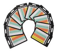 SWOOMEY 10pcs Golf Score Cards with Golf Range Chart Card for Convenient Score Recording and Large Font Display Paper Material Stylish Professional Look