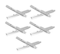 SWOOMEY 10pcs Lyre Harp Replacement String Pegs Silver Metal Lyre Pegs Smooth Burr-free Surface Easy to Use Accessories