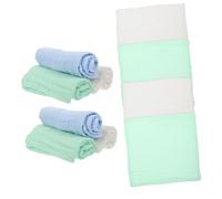 SWOOMEY 10pcs Muslin Burp Cloths Soft Absorbent Saliva Towels for Newborns Cotton Washcloths for Wiping Faces and Drool Safe Fluorescent Boy Girl Accessory